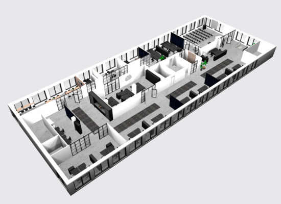 DigitalGroup kontor i 3D til kontorindretning